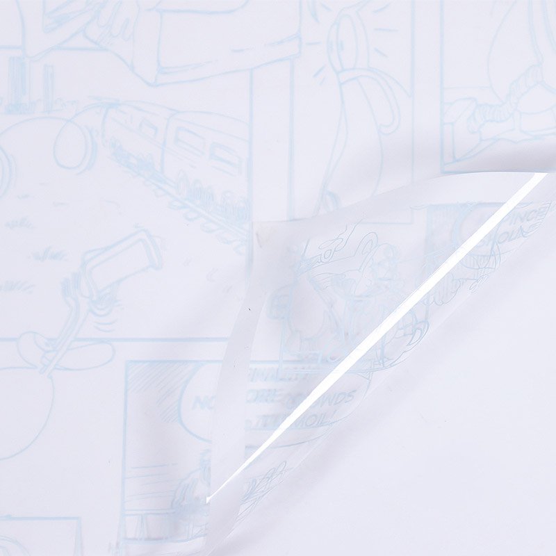 Anime Style Transparent Flower Wrapping Paper