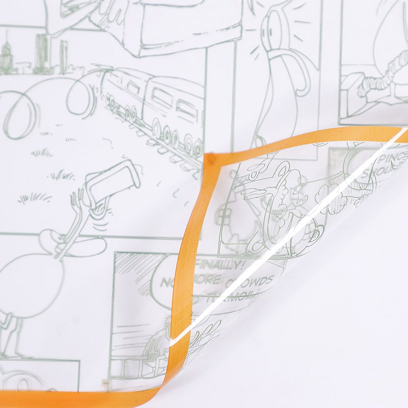 Anime Style Transparent Flower Wrapping Paper