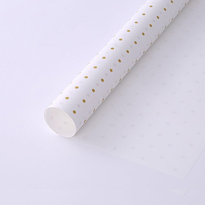 Polka Dot Waterproof Flower Wrapping Paper