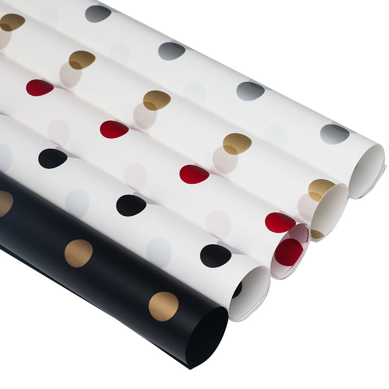 Happy Dot Flower Wrapping Paper