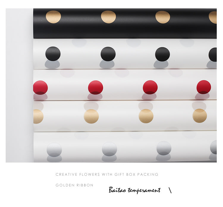 Happy Dot Flower Wrapping Paper