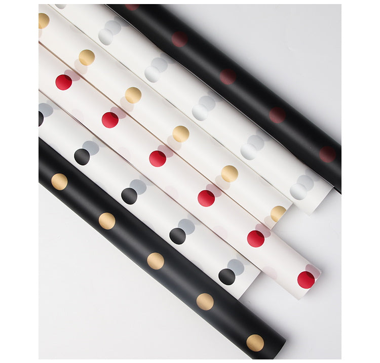 Happy Dot Flower Wrapping Paper
