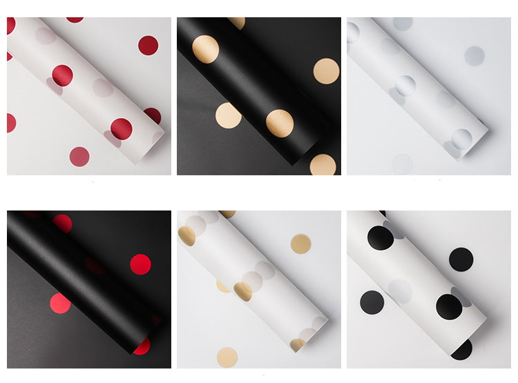 Happy Dot Flower Wrapping Paper
