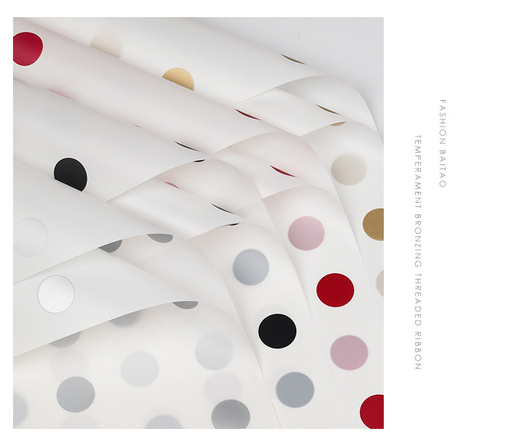 Happy Dot Flower Wrapping Paper