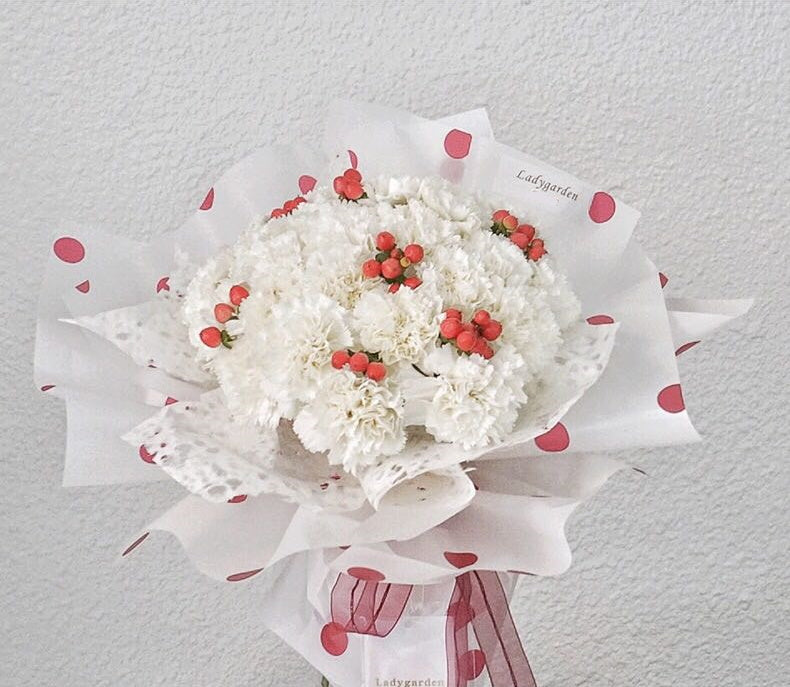 Happy Dot Flower Wrapping Paper