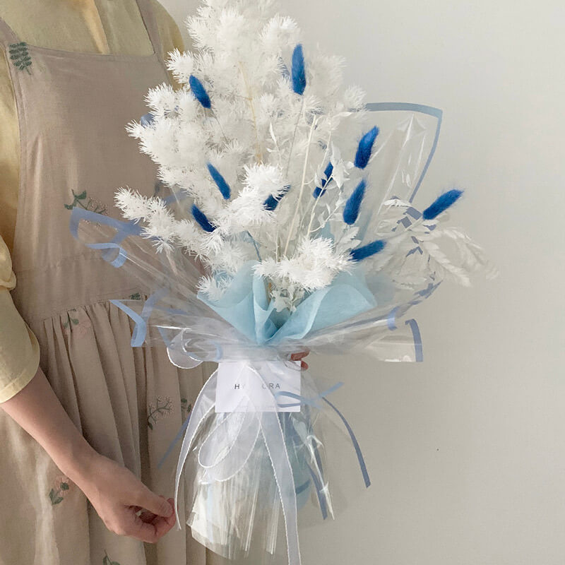 Cellophane Waterproof Colorful Border Transparent Flower Wrapping Paper
