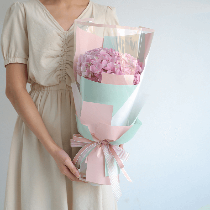 Cellophane Waterproof Colorful Border Transparent Flower Wrapping Paper
