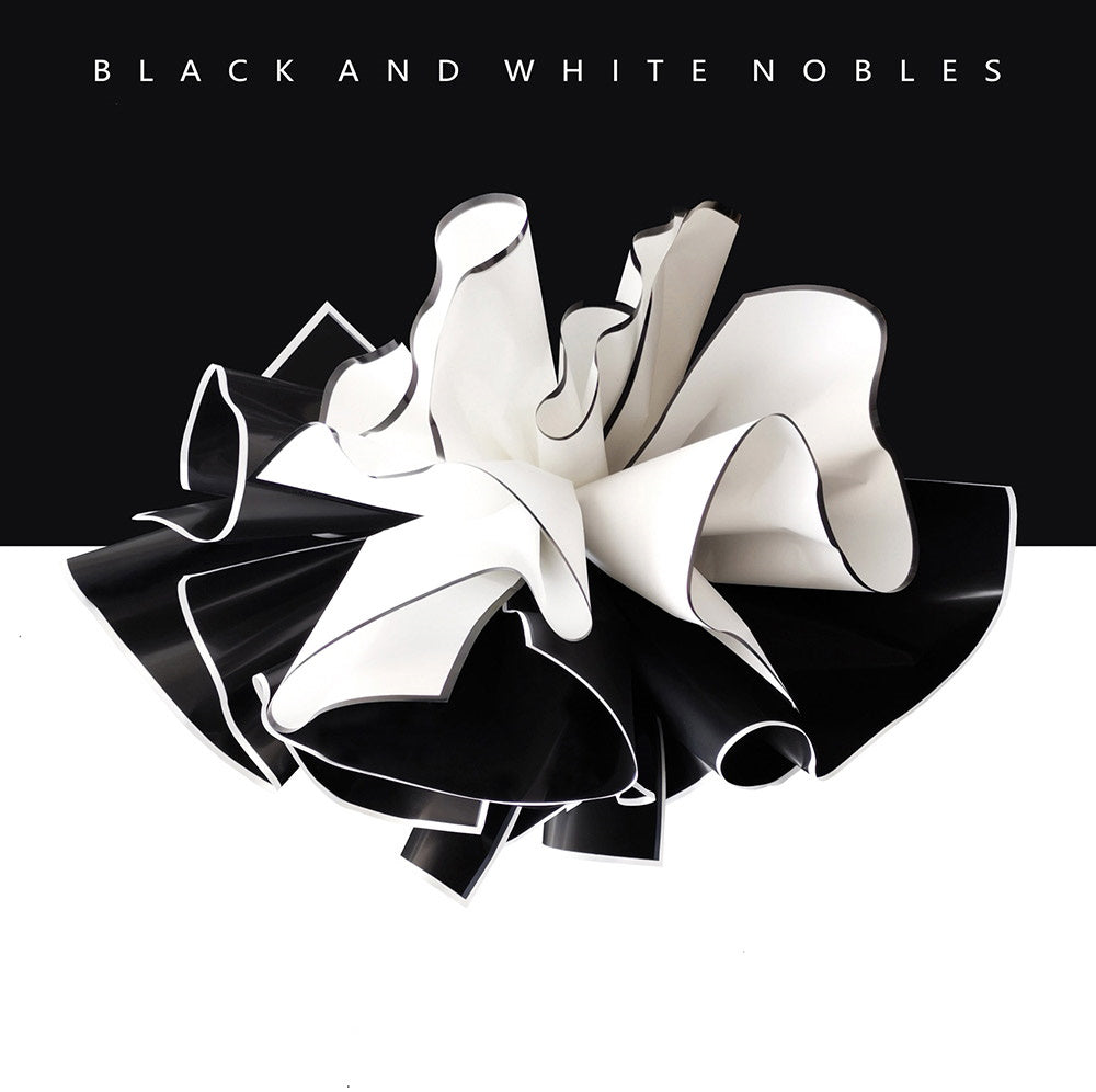 Black and White Edge Flower Wrapping Paper
