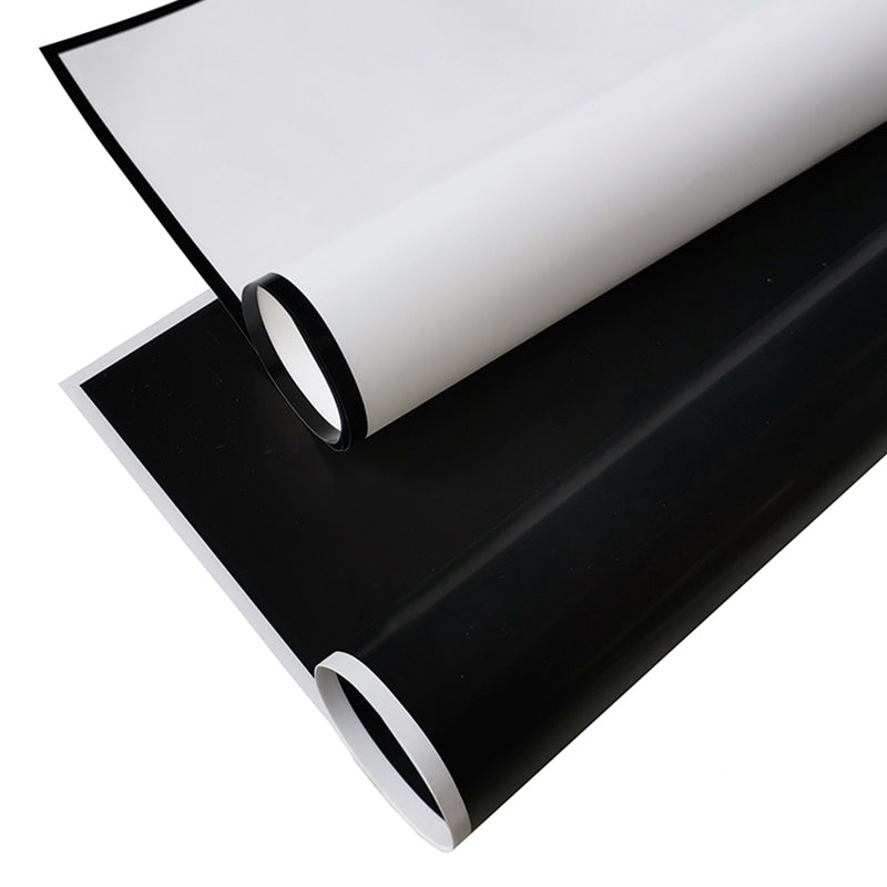 Black and White Edge Flower Wrapping Paper
