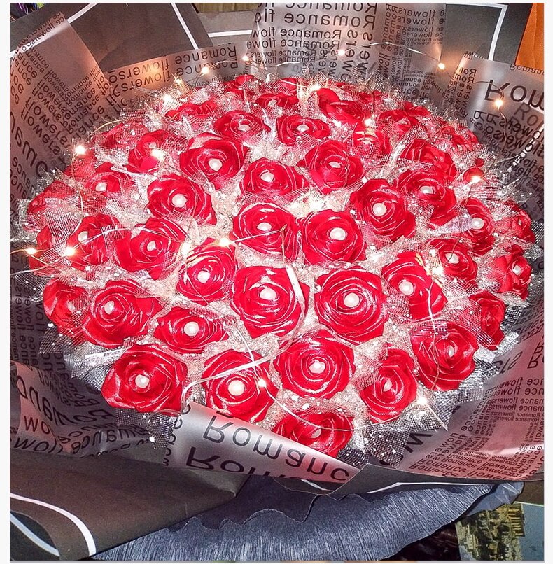 English Translucent Matte Flower Wrapping Paper
