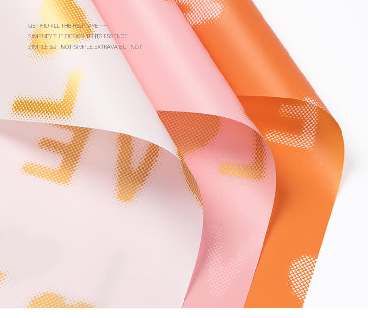 Big "Love" Flower Wrapping Paper