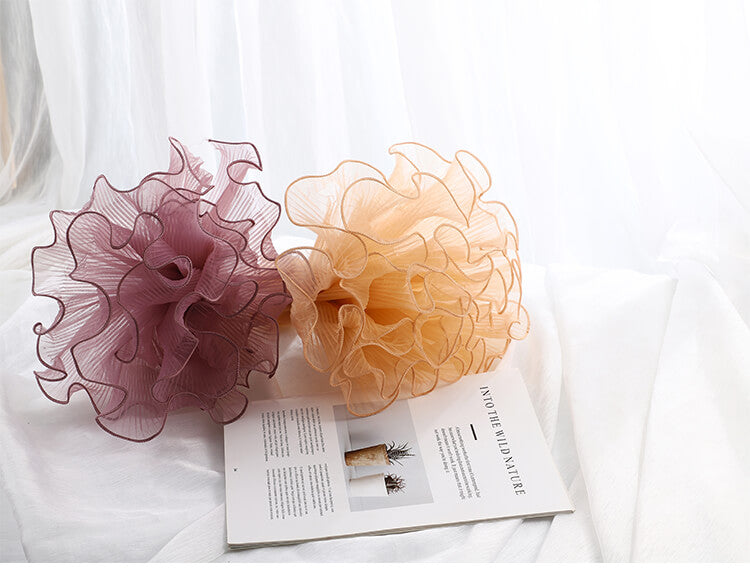 Wavy Lace Mesh Yarn Flower Wrapping Material