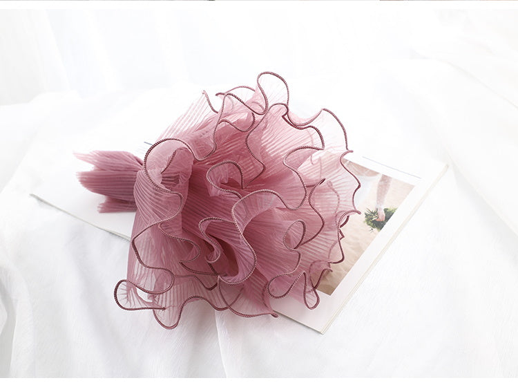 Wavy Lace Mesh Yarn Flower Wrapping Material