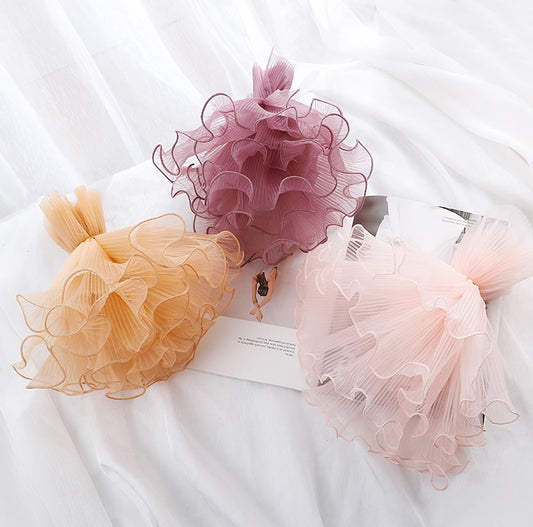 Wavy Lace Mesh Yarn Flower Wrapping Material