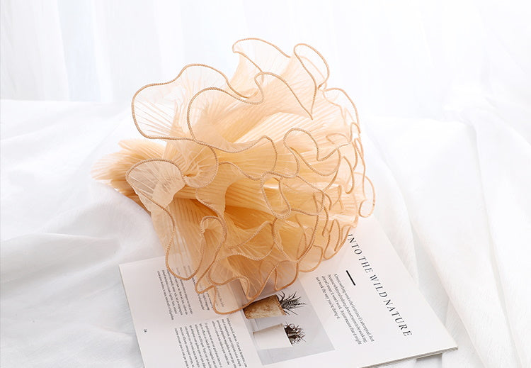 Wavy Lace Mesh Yarn Flower Wrapping Material