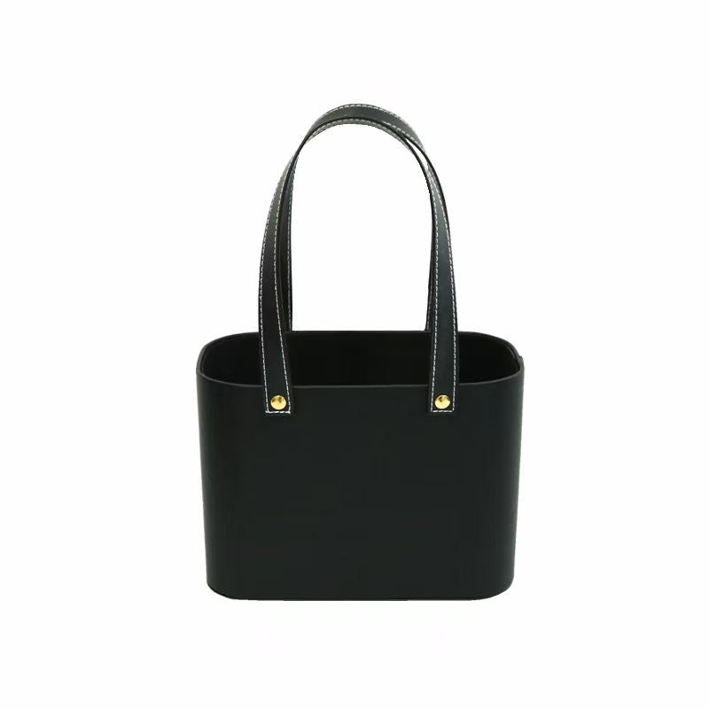 Leather Handbag Flower Gift Box For Florist and Flower Arrangement