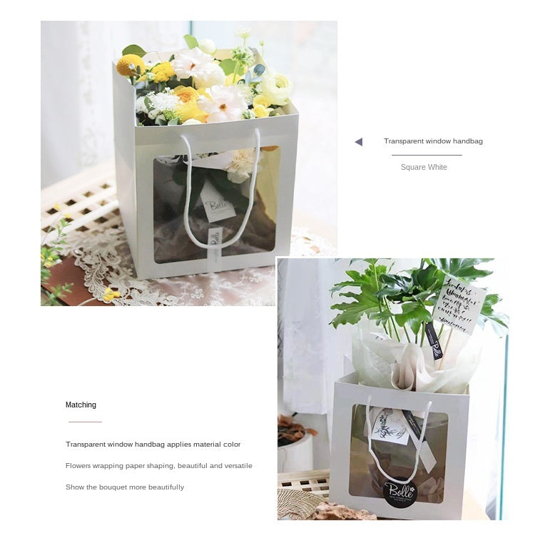 Open Sky Transparent Flower Bag Handheld Flower Bag For Florists And Flower Arrangements