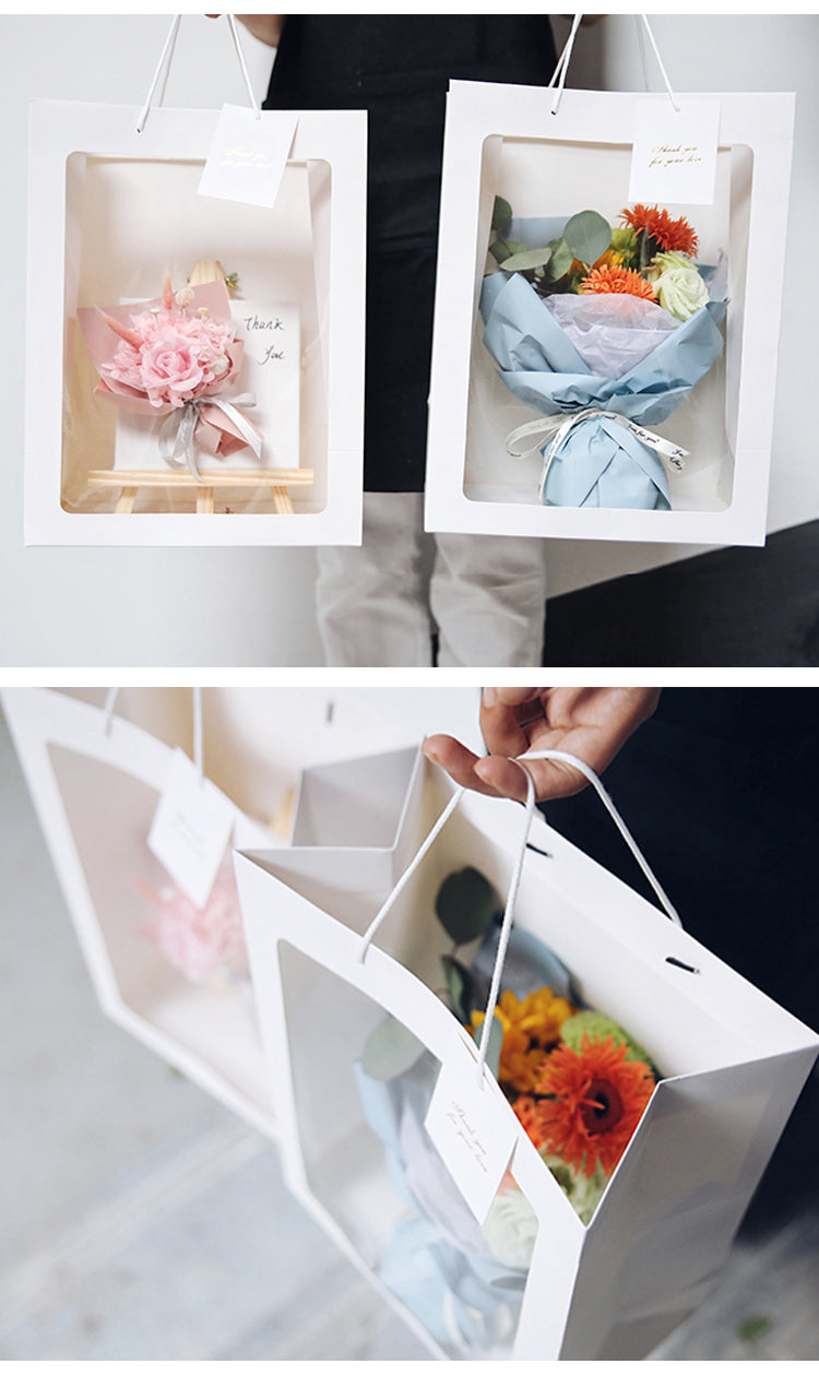Open Sky Transparent Flower Bag Handheld Flower Bag For Florists And Flower Arrangements