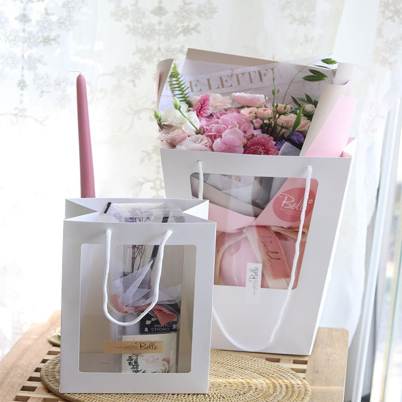 Open Sky Transparent Flower Bag Handheld Flower Bag For Florists And Flower Arrangements