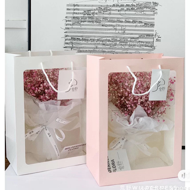 Open Sky Transparent Flower Bag Handheld Flower Bag For Florists And Flower Arrangements