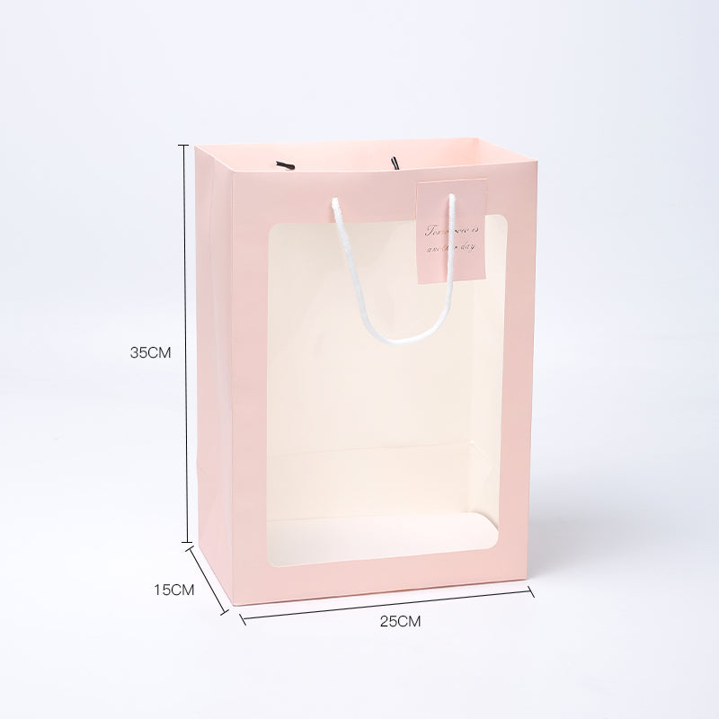 Open Sky Transparent Flower Bag Handheld Flower Bag For Florists And Flower Arrangements