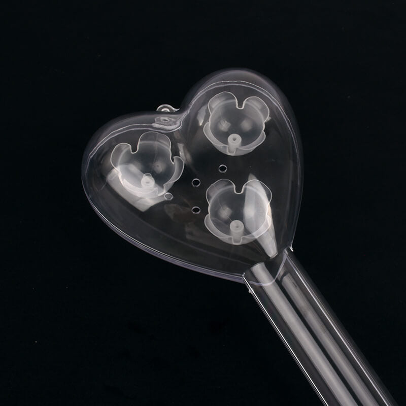 Happy Heart Acrylic Heart Shaped Baton Flower Box