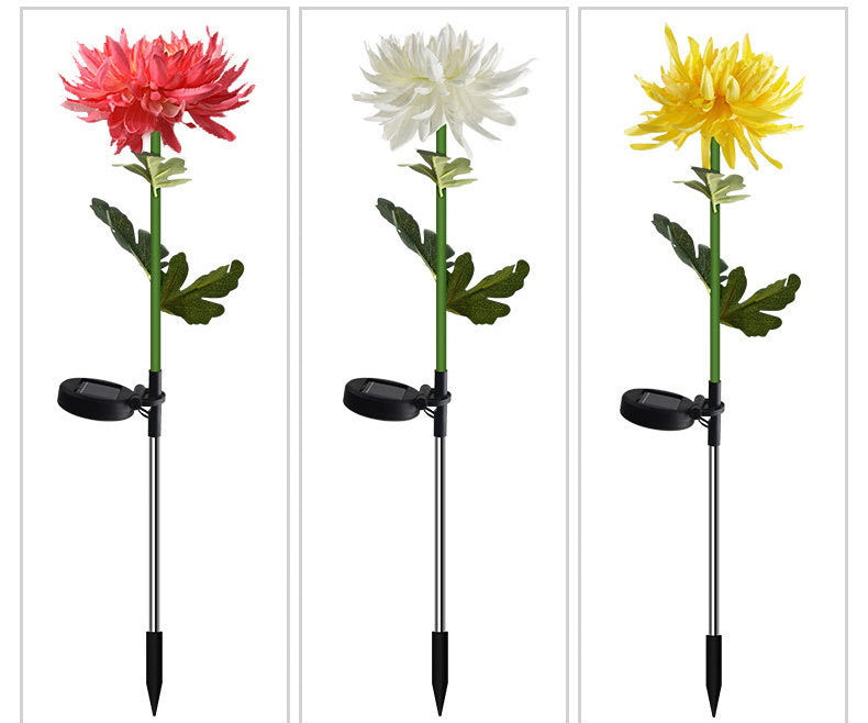 Solar Chrysanthemum Light for Outdoor Garden