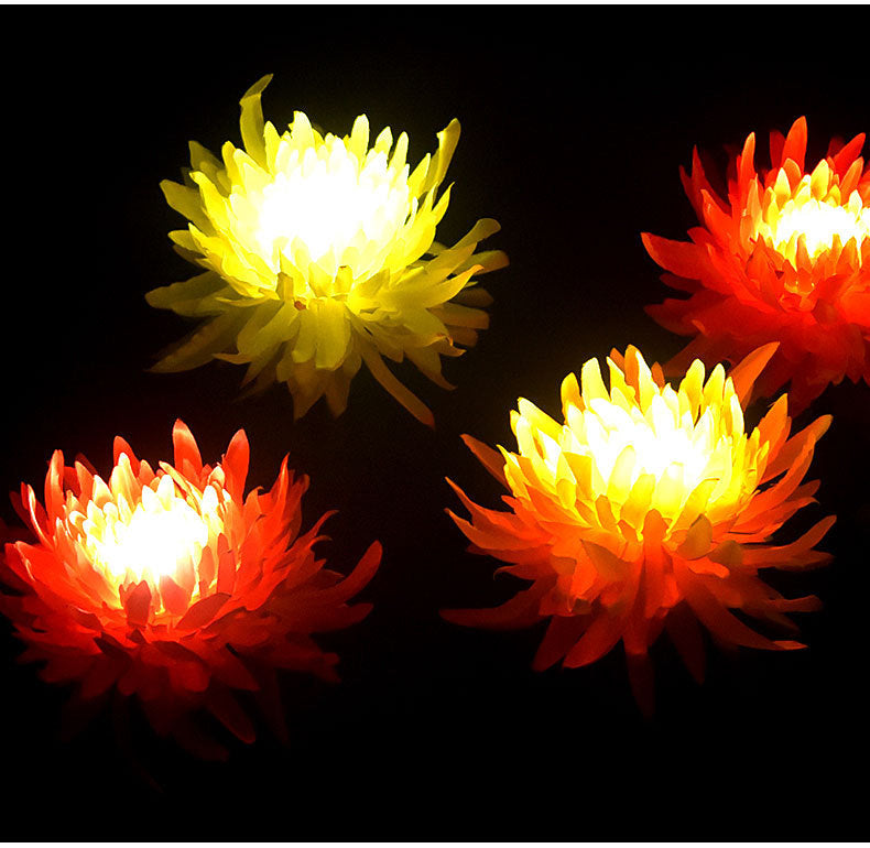 Solar Chrysanthemum Light for Outdoor Garden