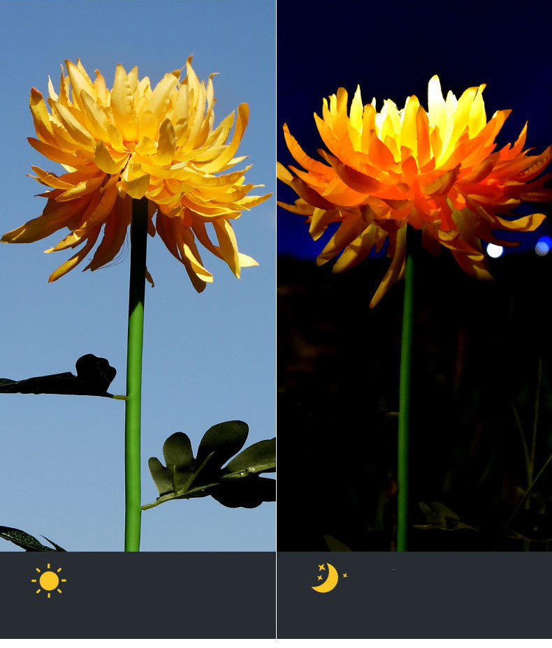 Solar Chrysanthemum Light for Outdoor Garden