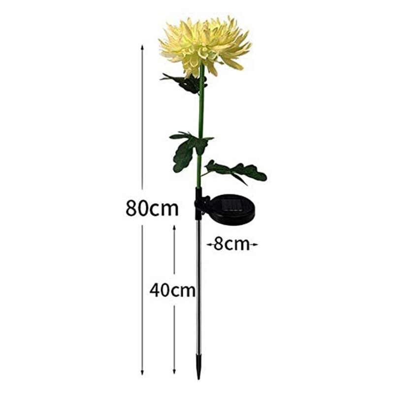 Solar Chrysanthemum Light for Outdoor Garden