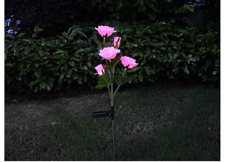 Solar Rose Light For Garden Decoration