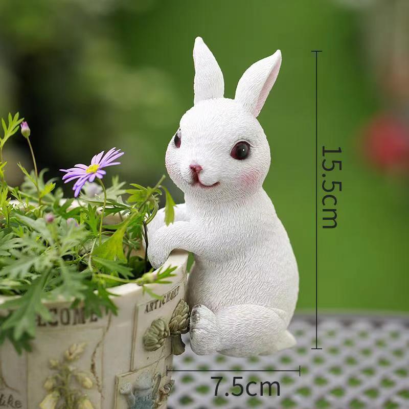 Cute Animal Statues Garden Decor For Potted Plant Houseplant Container Plant