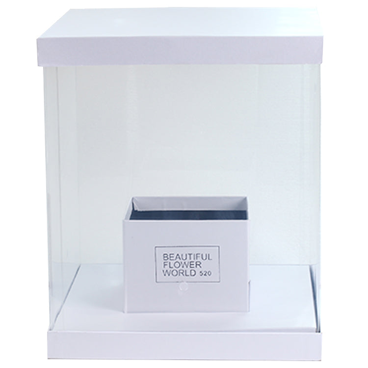 Square PVC Transparent Box For Flower And Gift