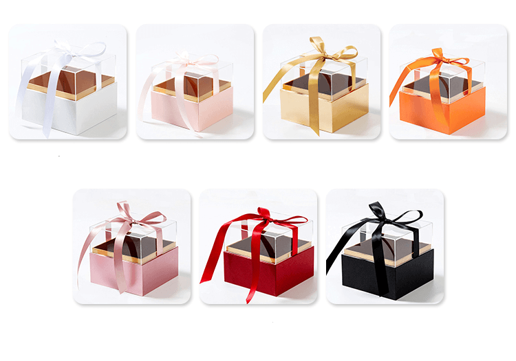 Square Acrylic Transparent Flower Gift Box For Flower Arrangement