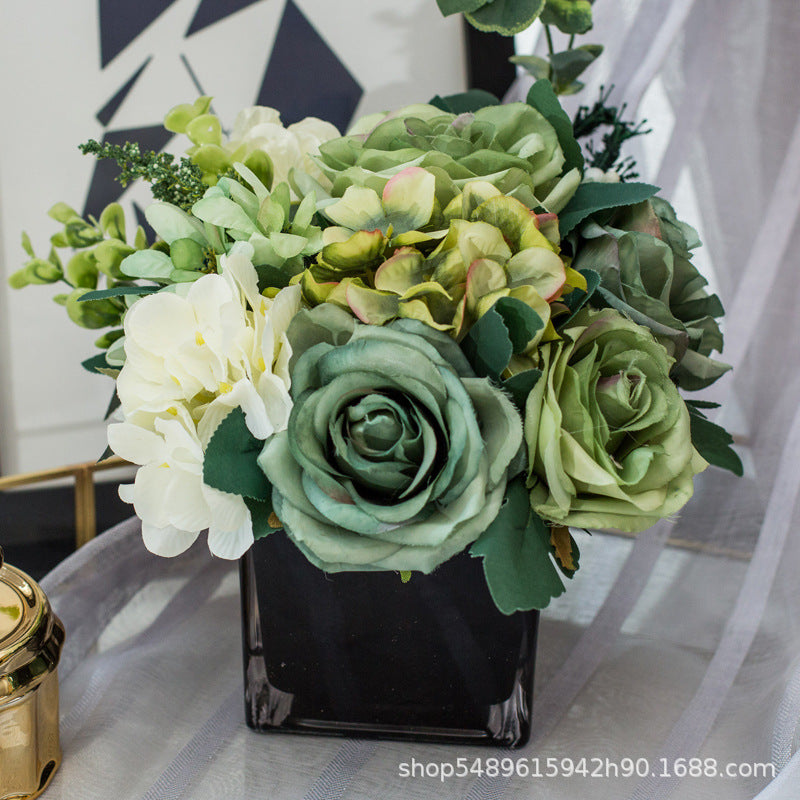 Rose Dream Series - Artificial Silk Flowers Bouquet Arrangement For Living Room And Indoor Decoration