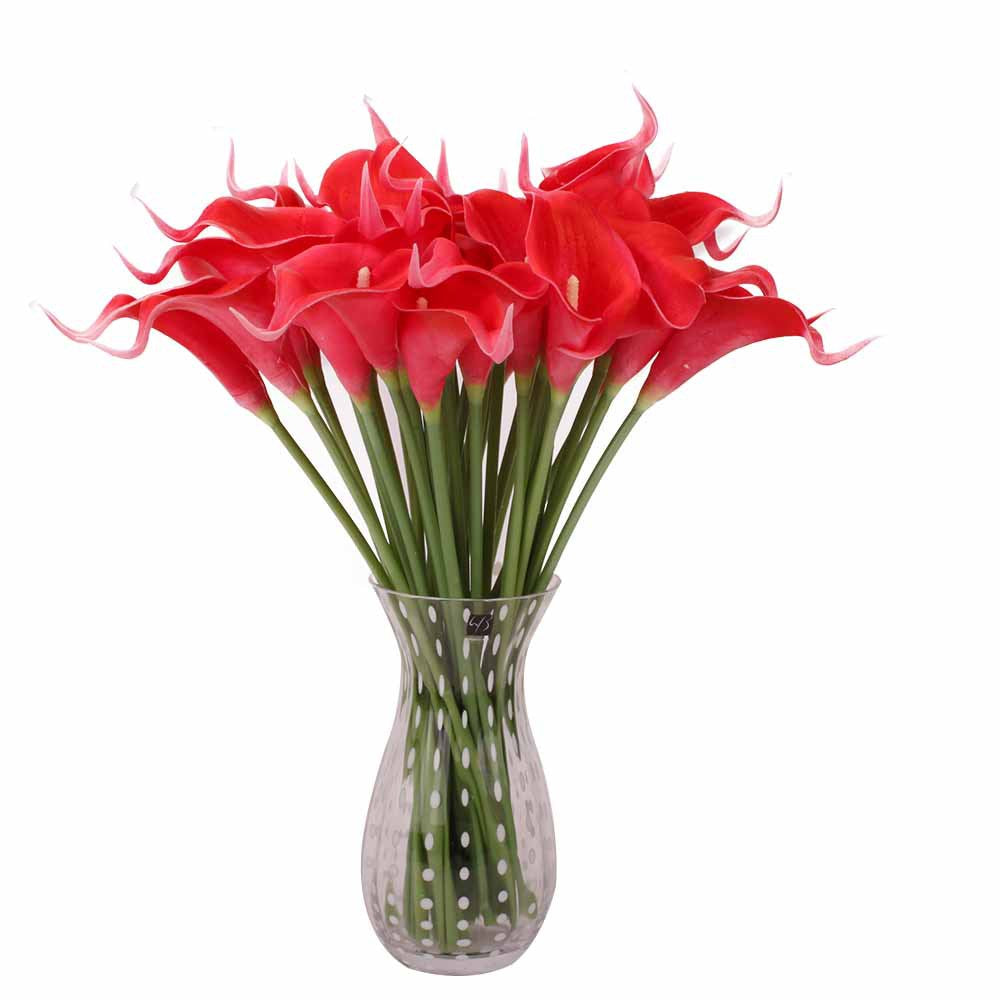 Artificial Calla Lily Bridal For Living Room Indoor Decoration Wedding Bouquet Head Real Touch Flower Bouquets