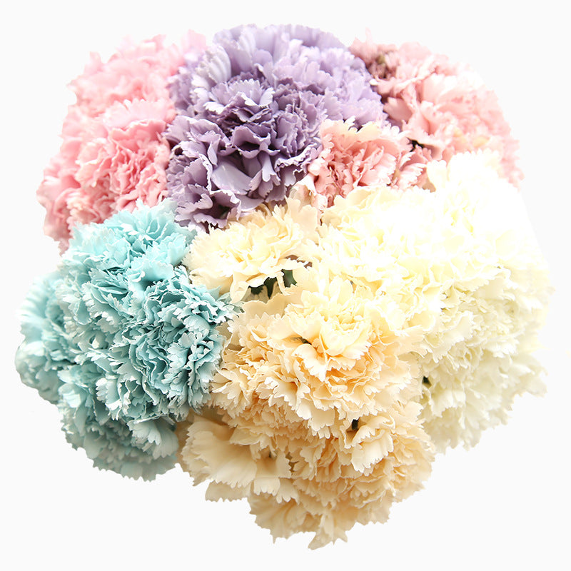 Artificial Carnation Bouquet For Living Room Indoor Decoration And Wedding