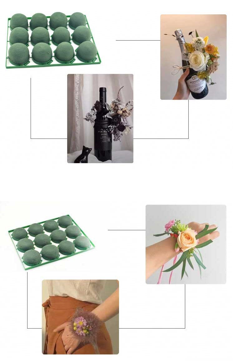 Floral Foam for Wine Bottle and Wrist Corsage