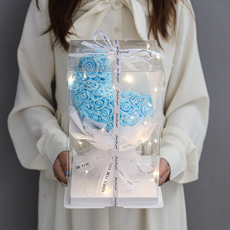 Moon Shaped Flower Bouquet - Artificial Soap Flower