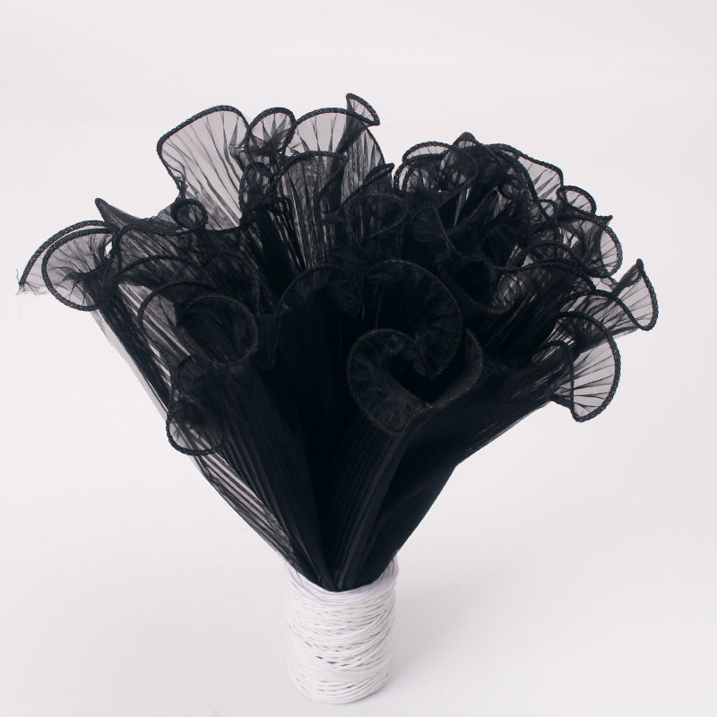Wavy Lace Mesh Yarn Flower Wrapping Material