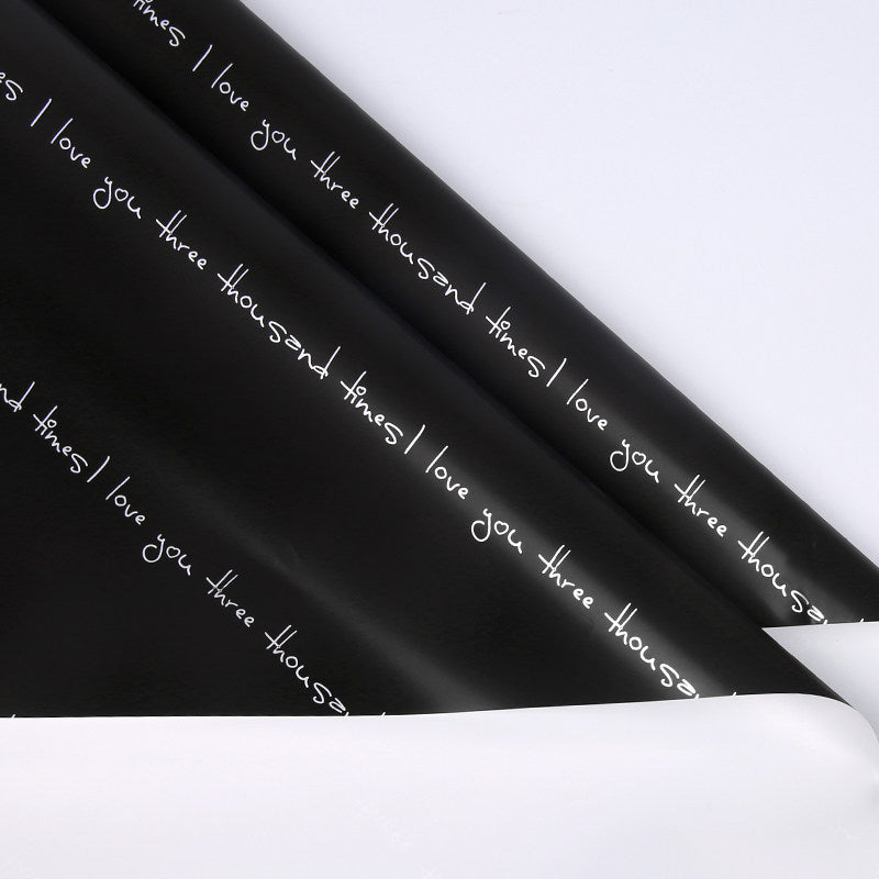 I Love You Three Thousand Times - Flower Wrapping Paper