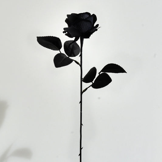 Gothic Artificial Rose - Black White Red Rose for Photography Gift and Home Decoration