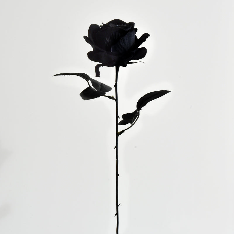 Gothic Artificial Rose - Black White Red Rose for Photography Gift and Home Decoration