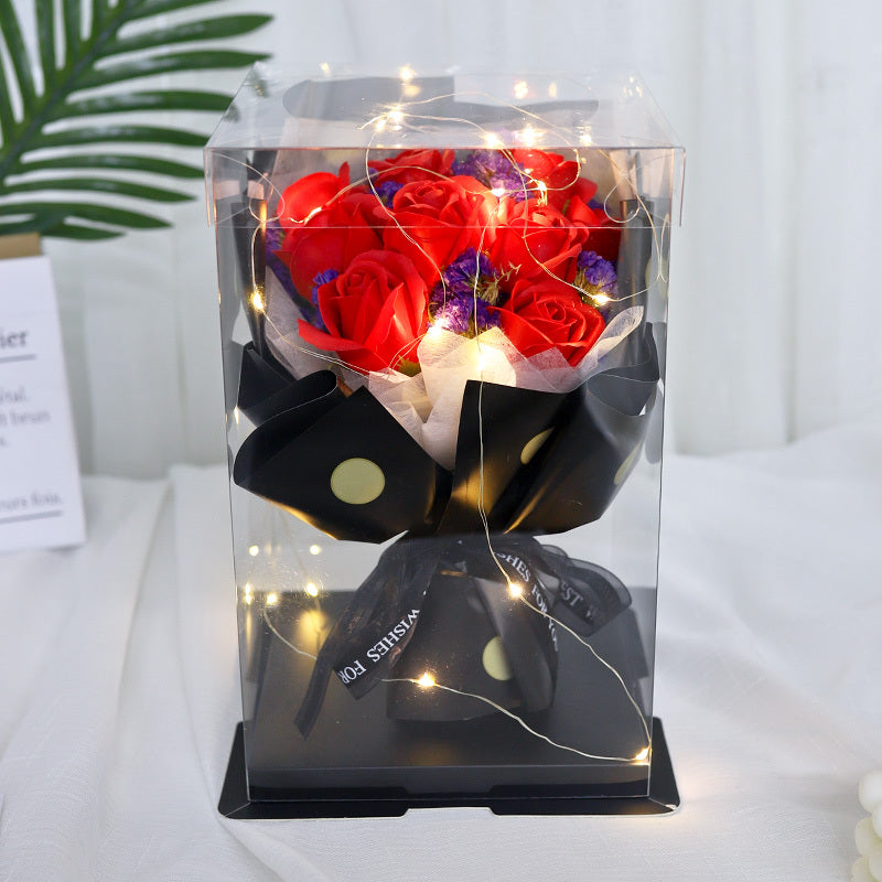 Flower Bouquet In a Box - Artificial Soap Flower for Birthday and Special One
