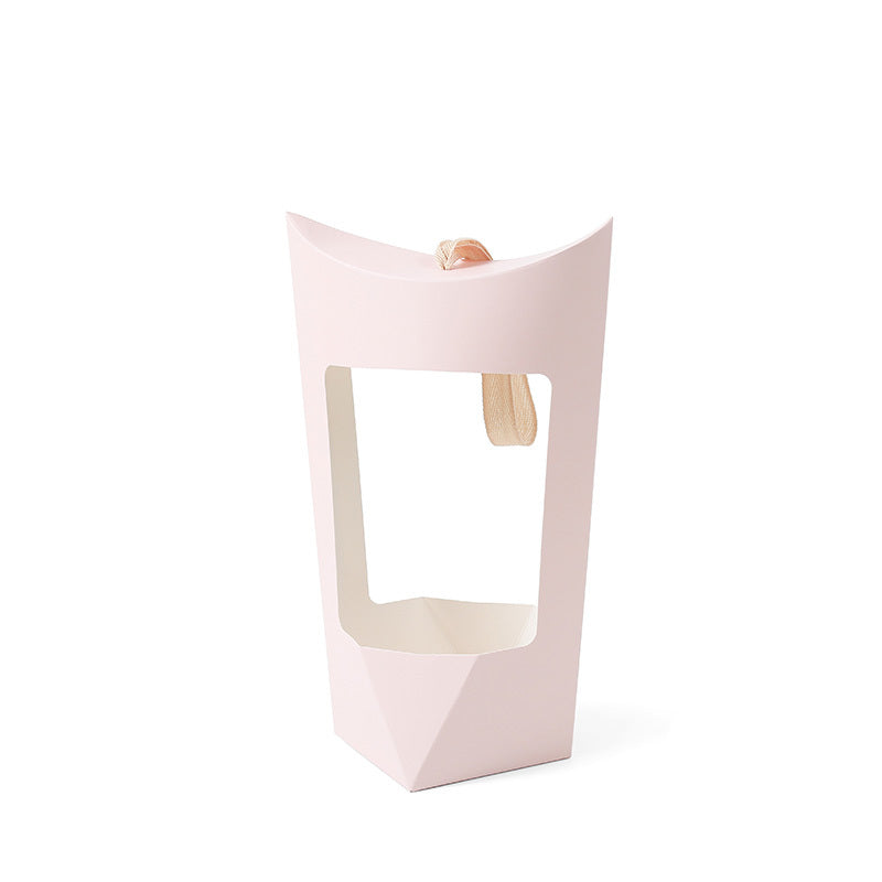Curve Shaped Open Window Flower Gift Box