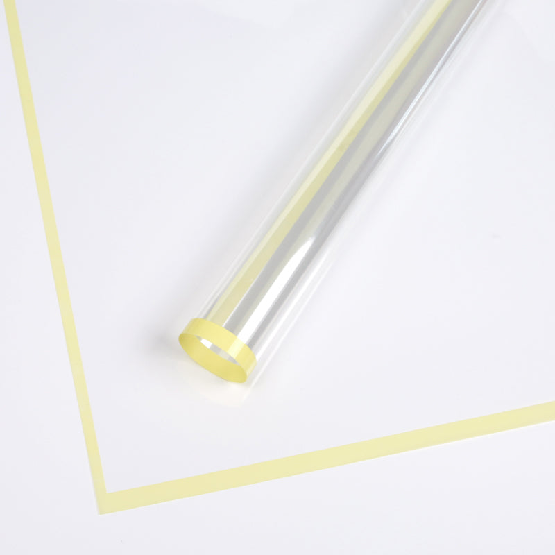 Cellophane Waterproof Colorful Border Transparent Flower Wrapping Paper