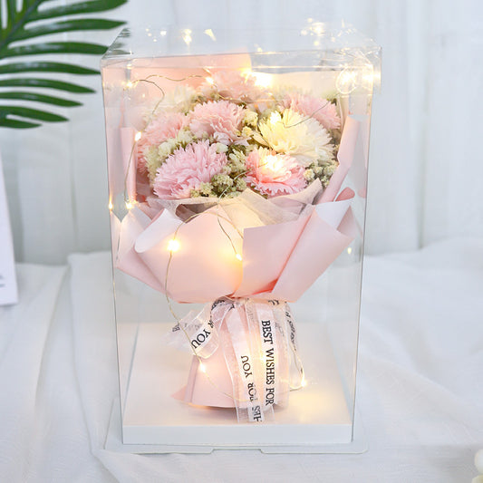 Flower Bouquet In a Box - Artificial Soap Flower for Birthday and Special One