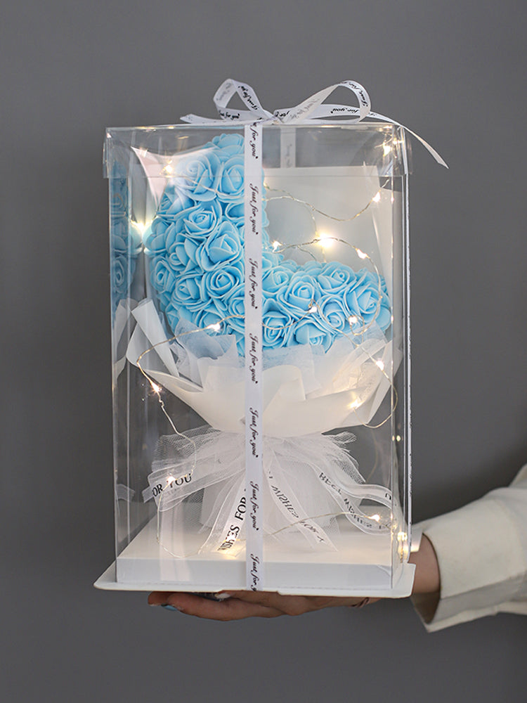 Moon Shaped Flower Bouquet - Artificial Soap Flower