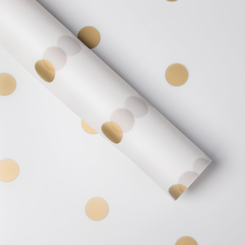 Happy Dot Flower Wrapping Paper