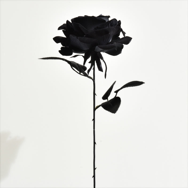 Gothic Artificial Rose - Black White Red Rose for Photography Gift and Home Decoration